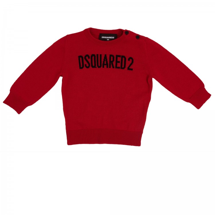 DSQUARED Maglioncino rosso neonato