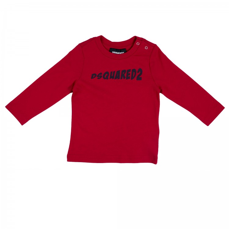 DSQUARED T-shirt rossa neonato