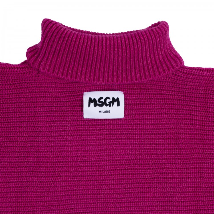 MSGM Maglia fucsia bambina