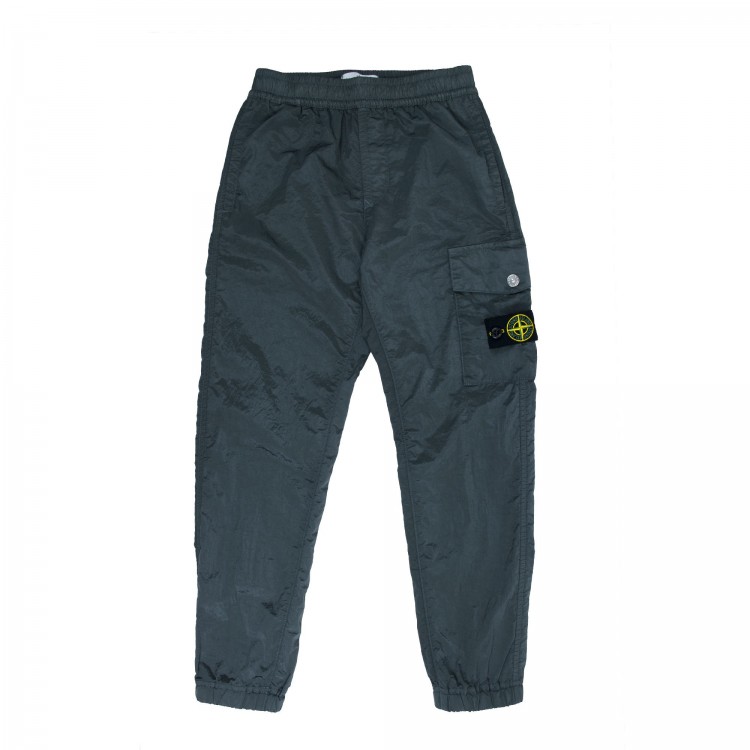 STONE ISLAND Pantalone tasconi verde bambino