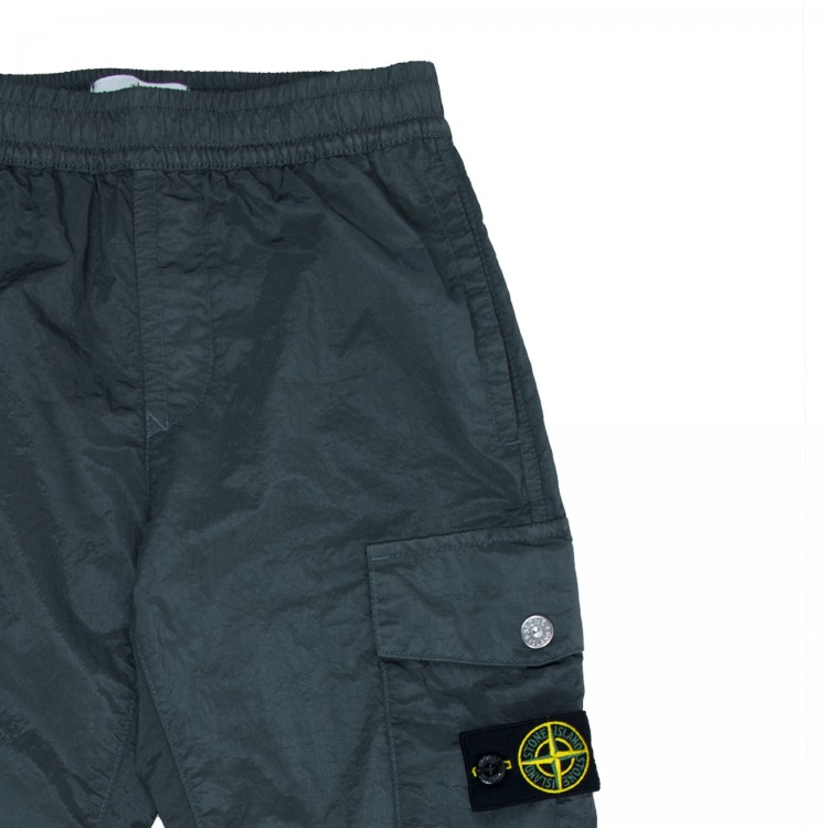 STONE ISLAND Pantalone tasconi verde bambino