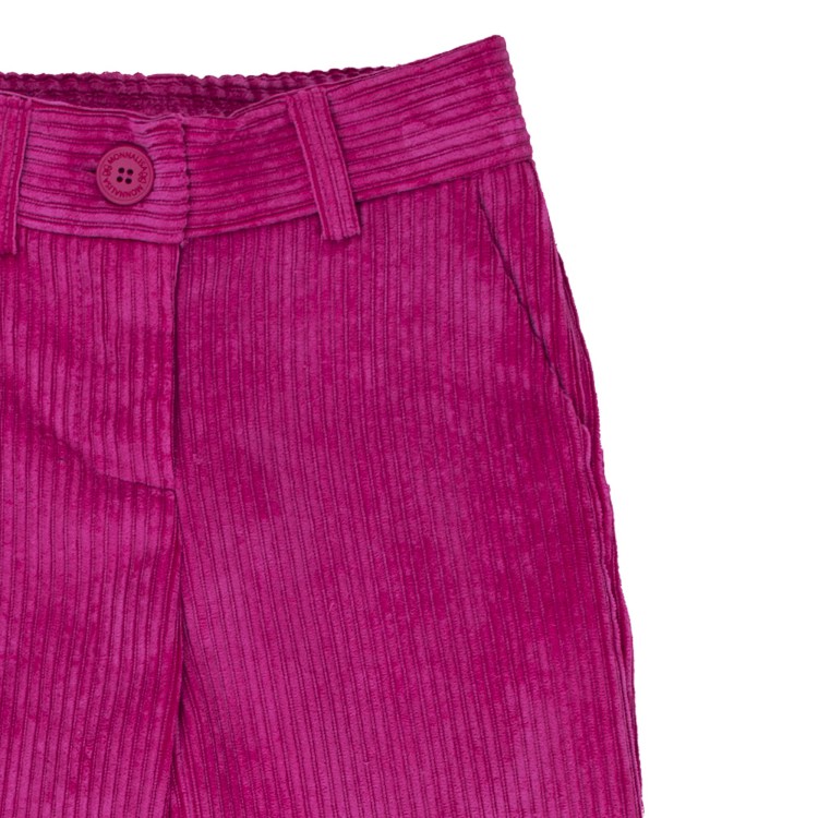 MONNALISA Pantalone fuxia in velluto bambina