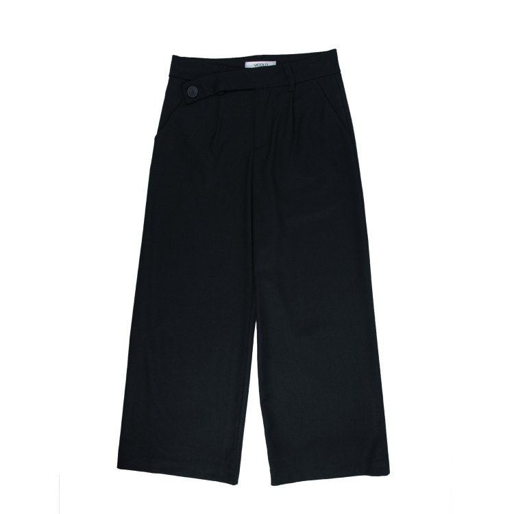 VICOLO Pantalone palazzo nero bambina