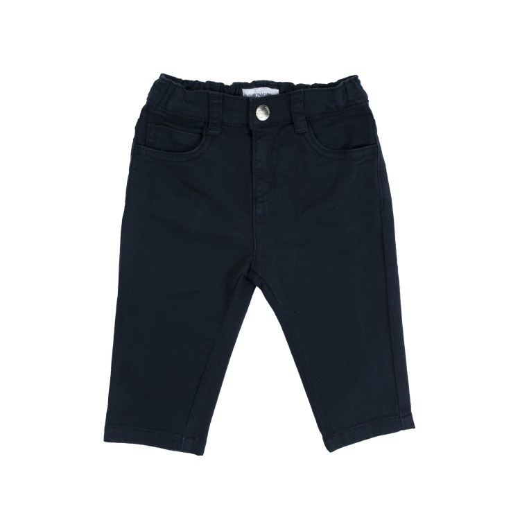 EMPORIO ARMANI Pantalone blu scuro neonato