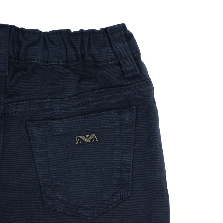 EMPORIO ARMANI Pantalone blu scuro neonato