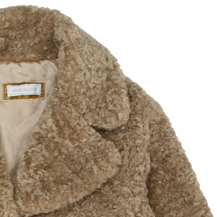 MONNALISA TEDDY COAT PELUCHE.BEIGE