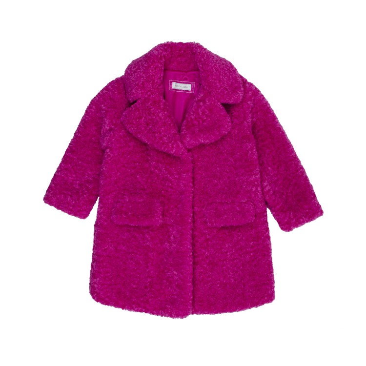 MONNALISA Cappottino teddy fucsia bambina