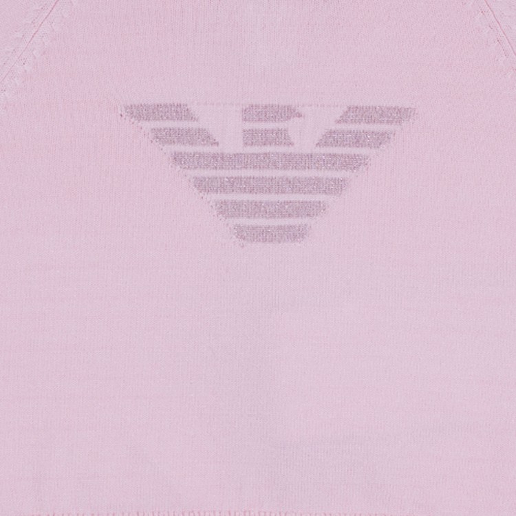 EMPORIO ARMANI Maglioncino in filo rosa per neonata