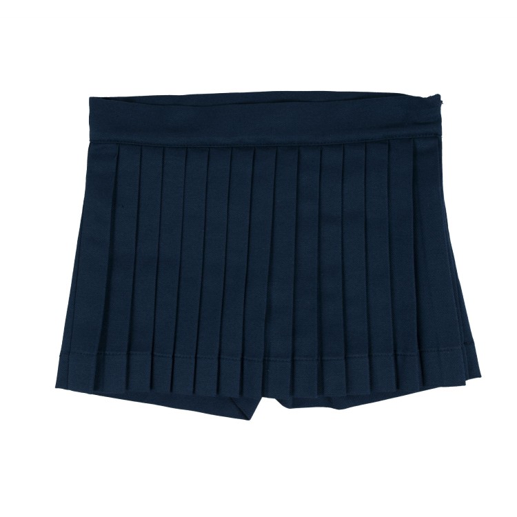 LITTLE BEAR Gonna pantaloncino a pieghe blu bambina