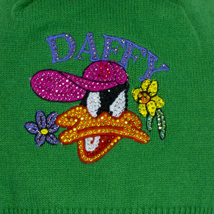 MONNALISA Cappello lana con ponpon verde bambina