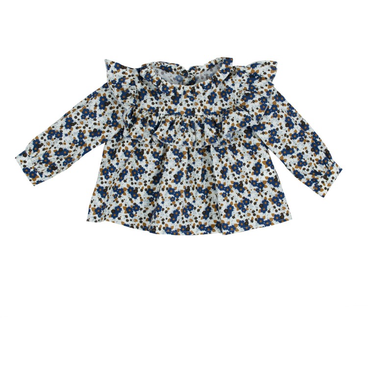 LITTLE BEAR Camicia manica lunga fantasia neonata