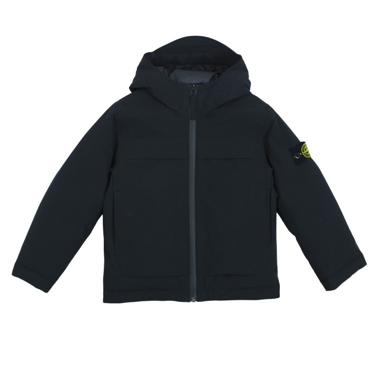 STONE ISLAND Giubbotto imbottito nero bambino