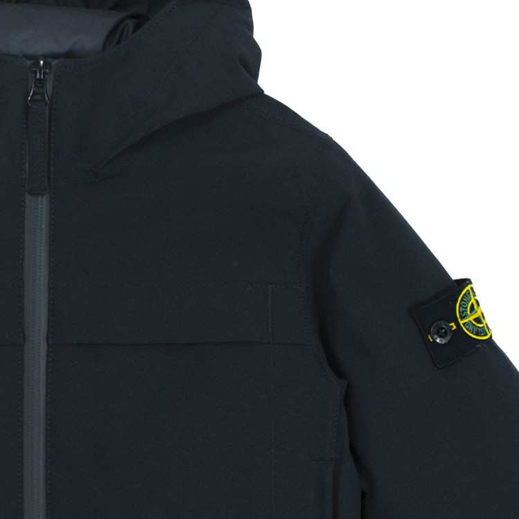 STONE ISLAND Giubbotto imbottito nero bambino