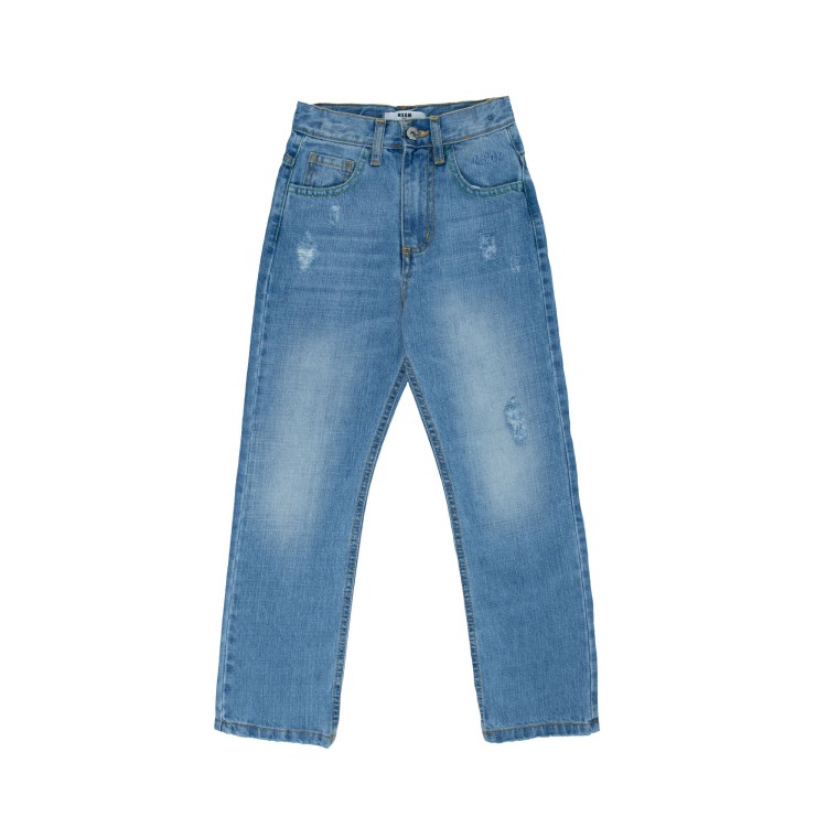 MSGM Pantalone jeans chiaro bambino