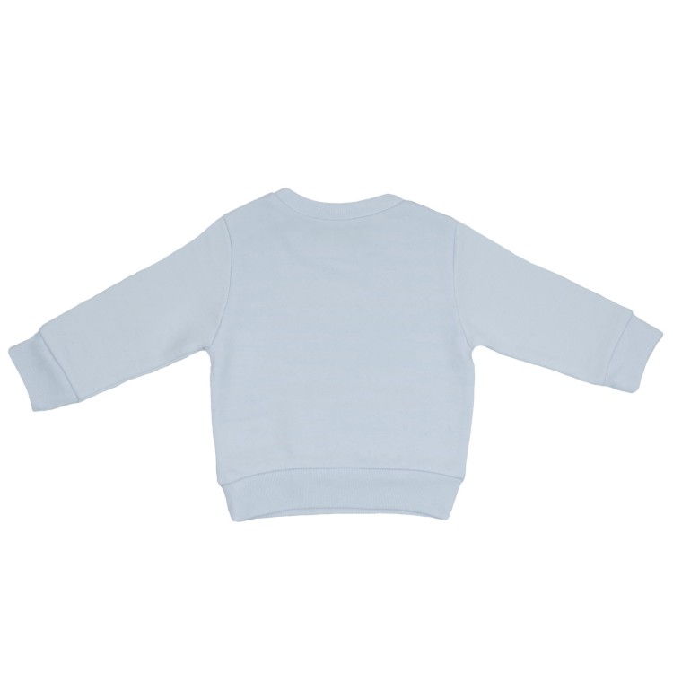 DSQUARED Felpa in cotone bianca per neonato