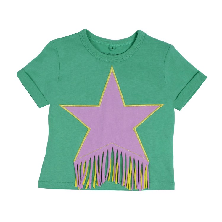 STELLA McCARTNEY T-shirt di colore verde bambina