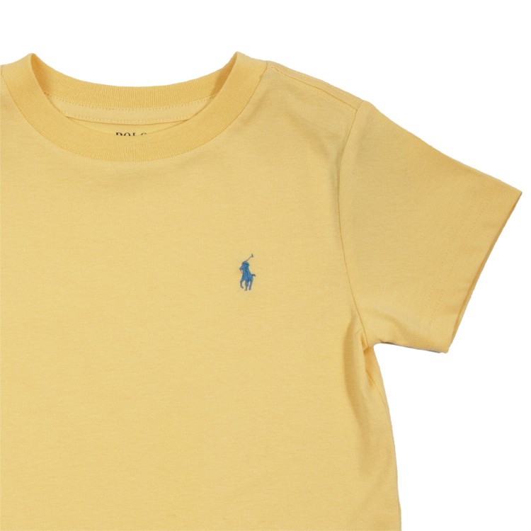 RALPH LAUREN T-shirt manica corta gialla bambino