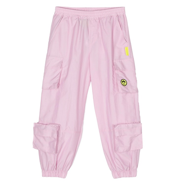 BARROW Pantalone cargo rosa bambina