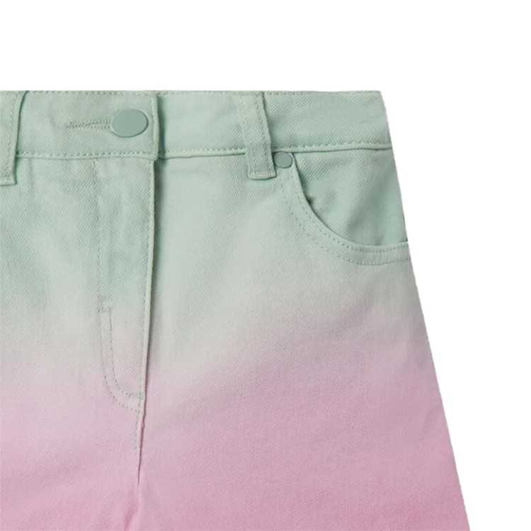 STELLA McCARTNEY Short cotone verde rosa  bambina