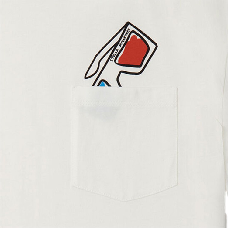 STELLA McCARTNEY T-shirt di colore bianco per bambino