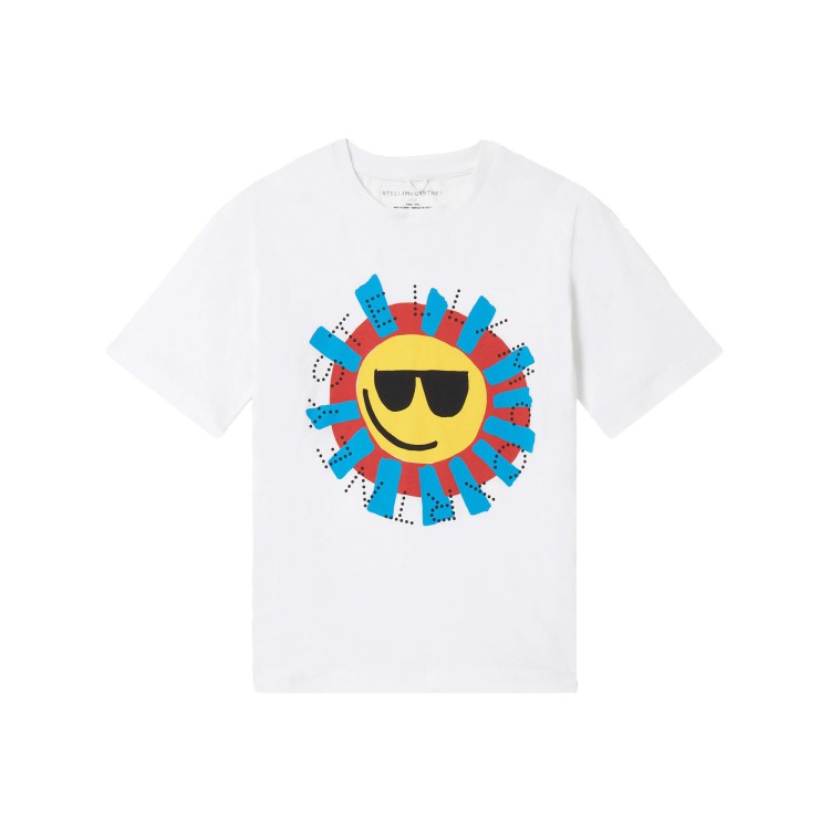 STELLA McCARTNEY T-shirt di colore bianco per bambino