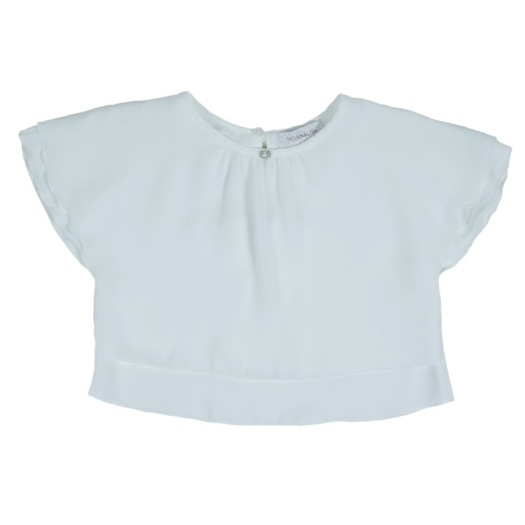 MONNALISA T-shirt raso con fiocchi sul retro bambina