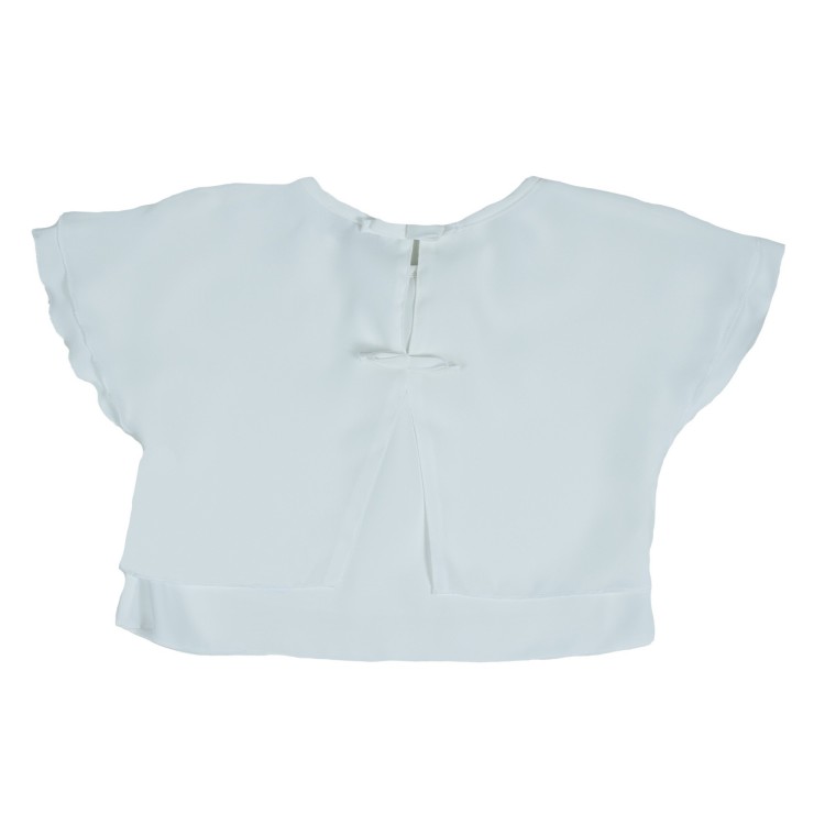 MONNALISA T-shirt raso con fiocchi sul retro bambina
