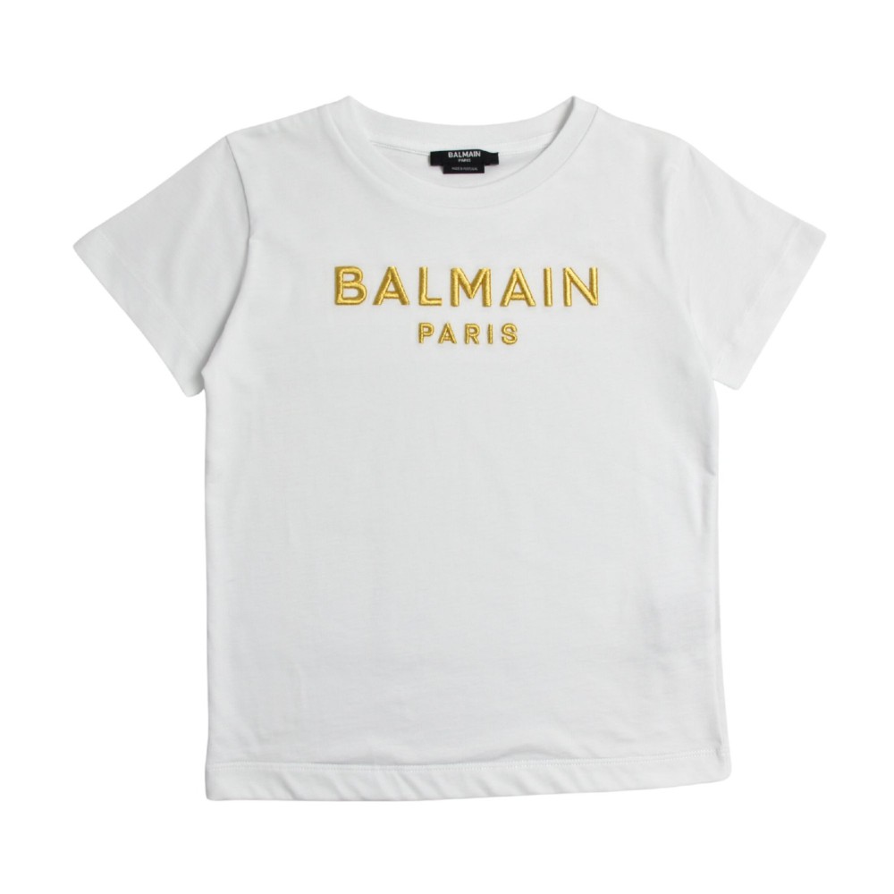 BALMAIN T-shirt bianca bambina