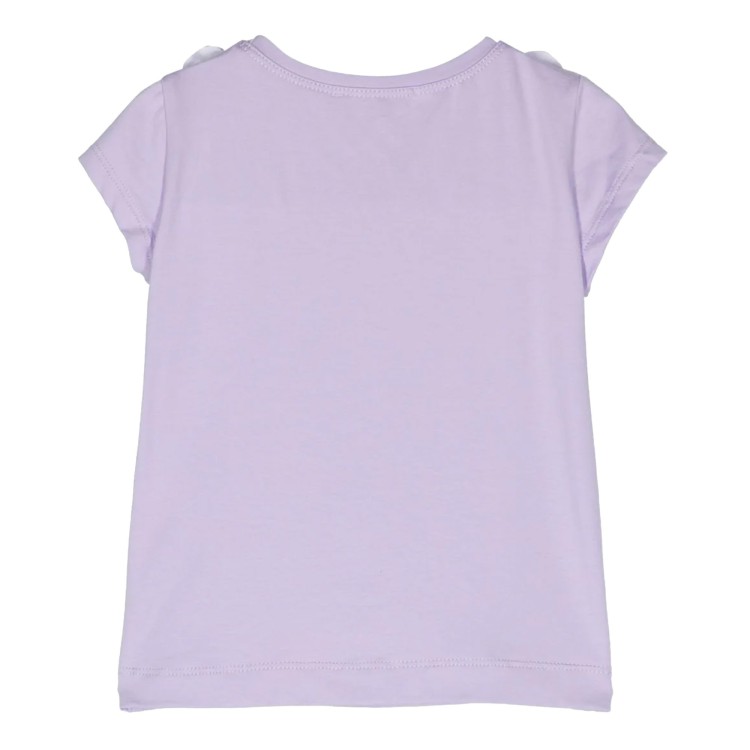 MONNALISA T-shirt elegante glicine in jersey Bambina