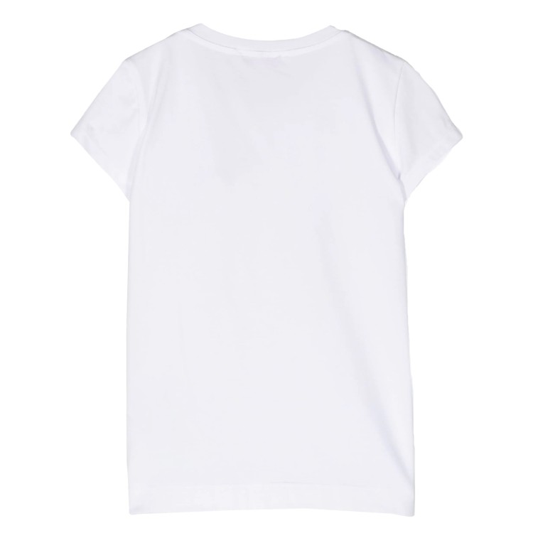 MONNALISA T-shirt elegante bianca  in jersey Bambina