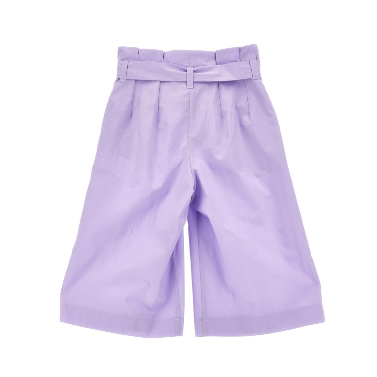 MONNALISA Pantaloni cropped tinta unita lilla bambina