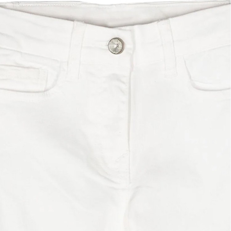 MONNALISA Pantalone Jeans crema bambina