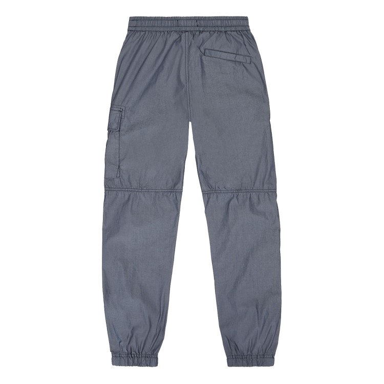 STONE ISLAND Pantaloni cargo in tela di cotone nero bambino