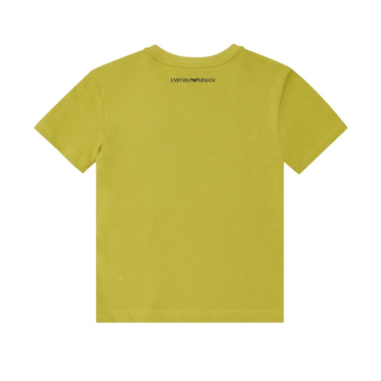 EMPORIO ARMANI T-shirt in jersey con stampa lime bambina