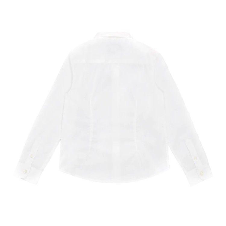 EMPORIO ARMANI Camicia collo classico cotone stretch bianco bambino