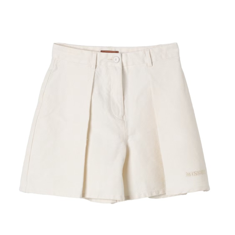 MISSONI Pantaloncino Missoni in cotone beige bambina