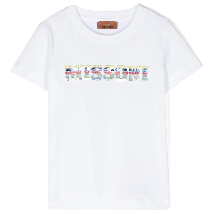 MISSONI T-shirt manica corta cotone bianco jersey leggero