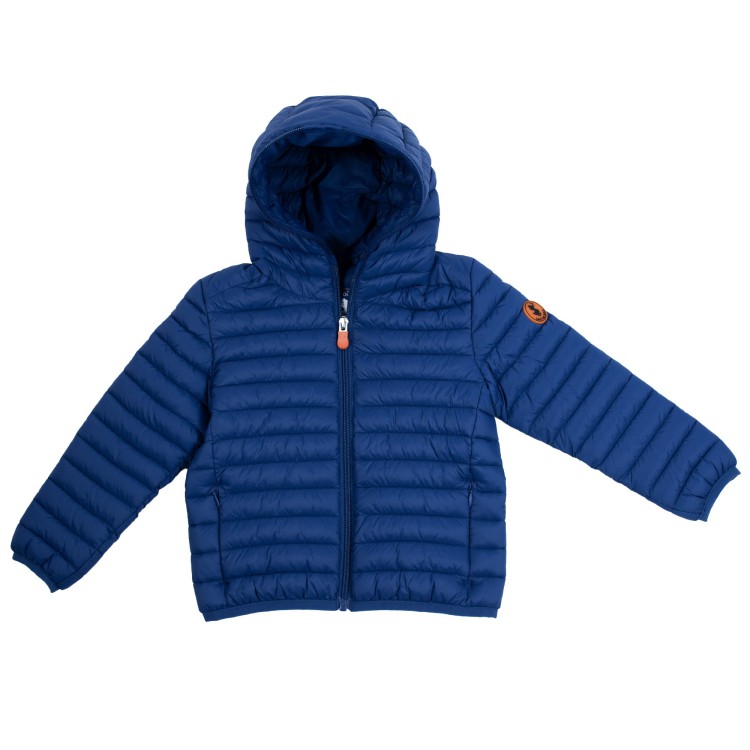 SAVE THE DUCK Piumino trapuntato in nylon blu chiaro bambino