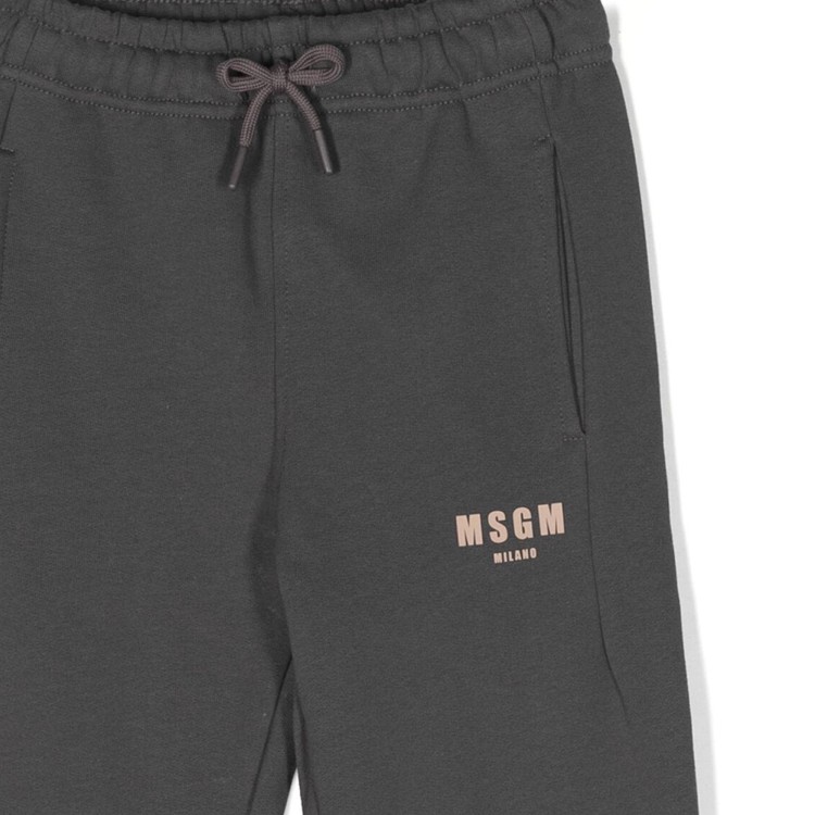 MSGM Pantalone in felpa leggera grigia bambino