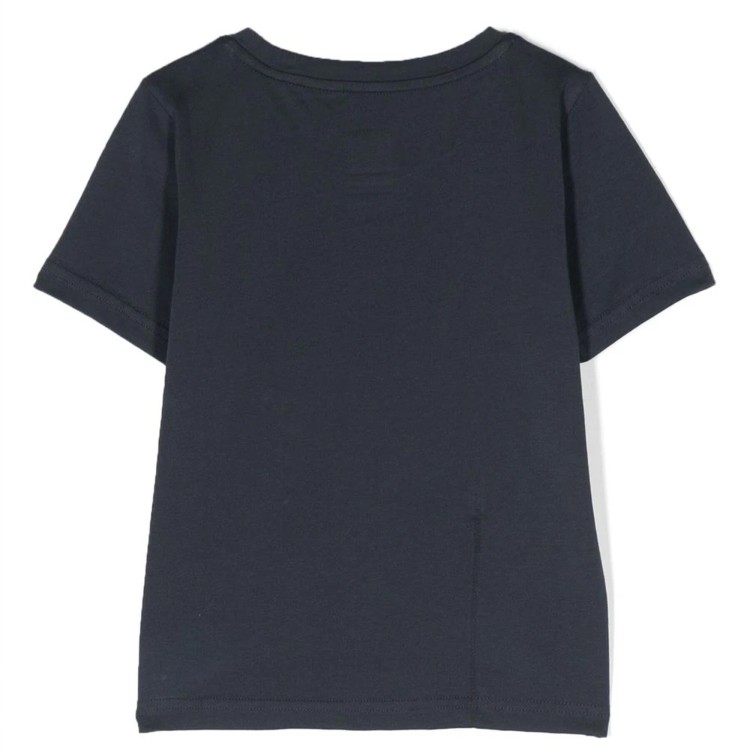 K-WAY T-shirt manica corta in cotone blu bambino