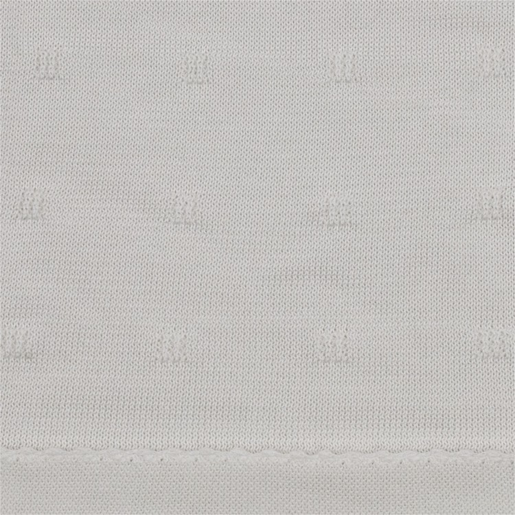 MARLU' Coperta per carrozzina cotone bianco neonato