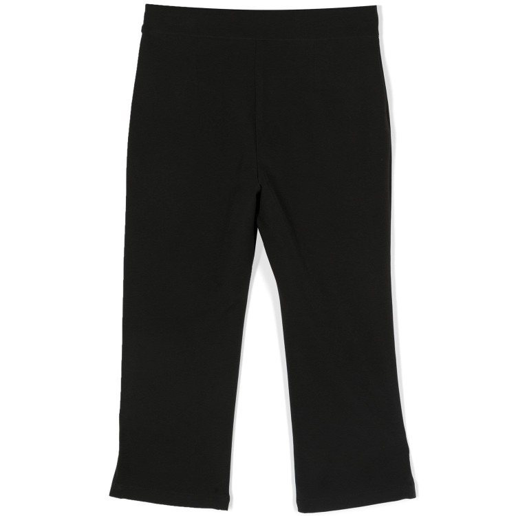 MSGM Pantaloni dritti elasticizzato nero bambina