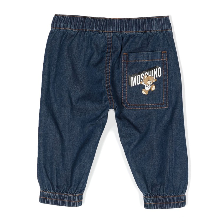 MOSCHINO Jeans affusolati blu neonato