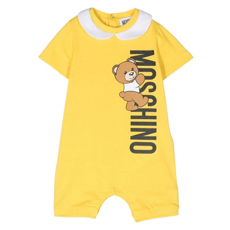 MOSCHINO Tutina  cotone Teddy Bear giallo neonato