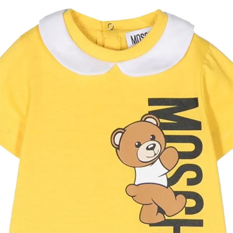 MOSCHINO Tutina  cotone Teddy Bear giallo neonato