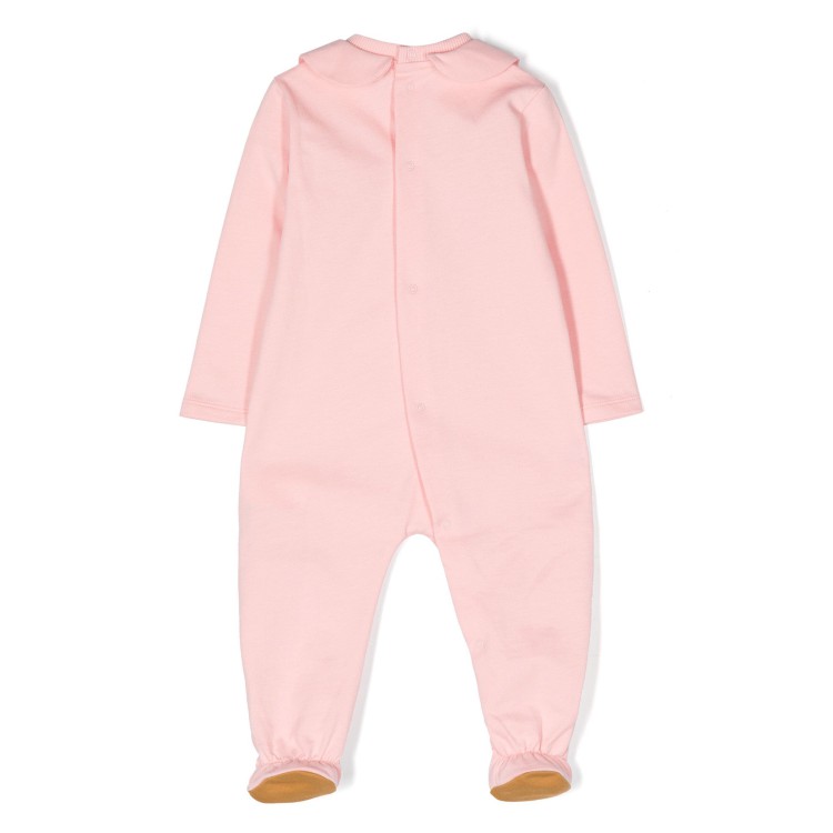 MOSCHINO Pigiama con stampa Teddy Bear rosa neonata