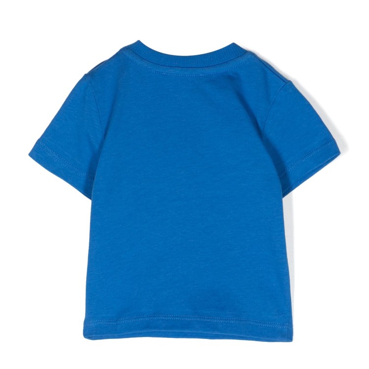 MOSCHINO T-shirt con stampa color  bluette neonato