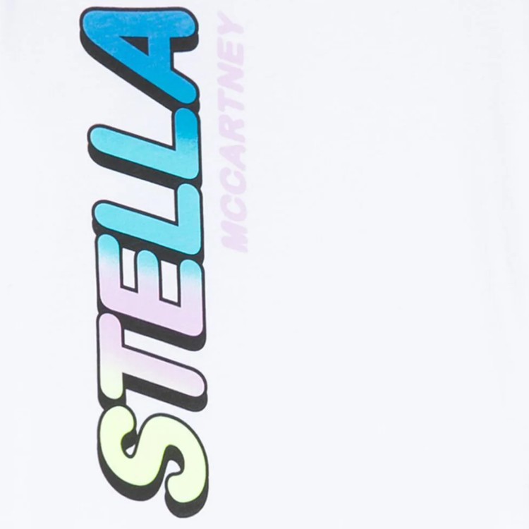 STELLA McCARTNEY T-shirt con stampa bianco/multicolore bambina