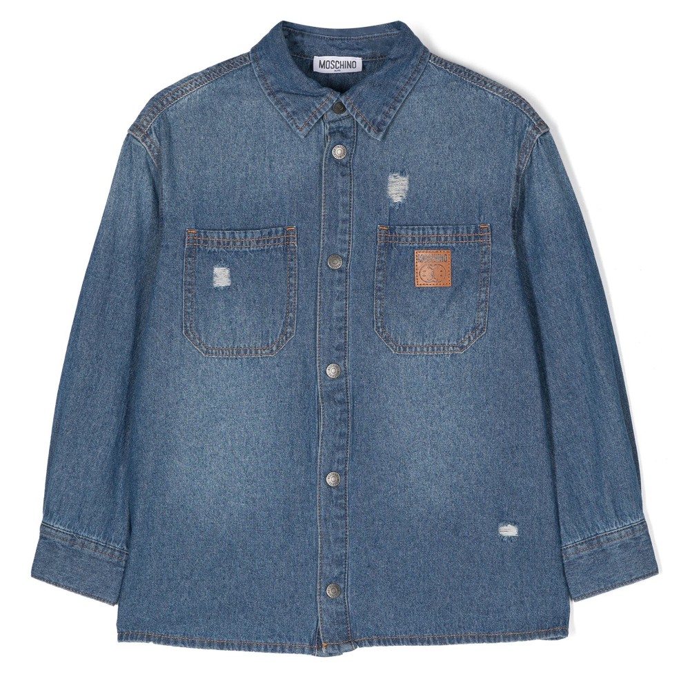 MOSCHINO Camicia denim con...