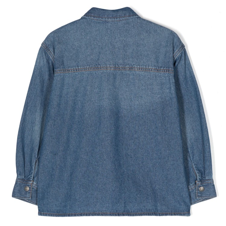 MOSCHINO Camicia denim con applicazione bambino